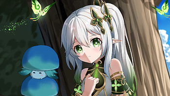 Green, Eyes, Nahida Genshin Impact HD wallpaper