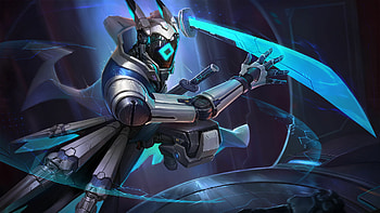 Neon Blade Sentinel - Sci-Fi Robot, Sci Fi, robot HD wallpaper