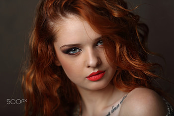 Unknown Model, babe, lady, model, red head, woman HD wallpaper