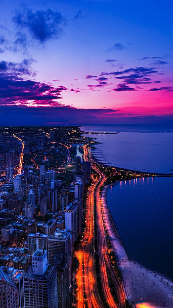 Chicago , Beach vibes, Blue aesthetic, Ocean view HD phone wallpaper