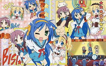 Chibi Lucky Star, konata, lucky star, anime, haruhi HD wallpaper