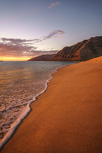Nature, Sea, Waves, Sand, Rocks, Coast HD phone wallpaper