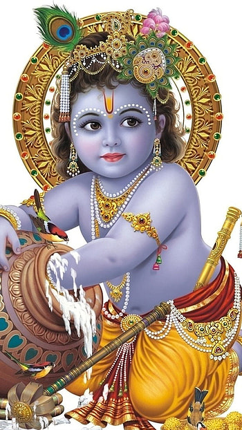 Krishna, Makhan Chor, Kanha HD phone wallpaper