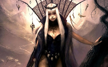 fantasy girl goth 1.jpg, black, fantasy, goth, girl, dark HD wallpaper