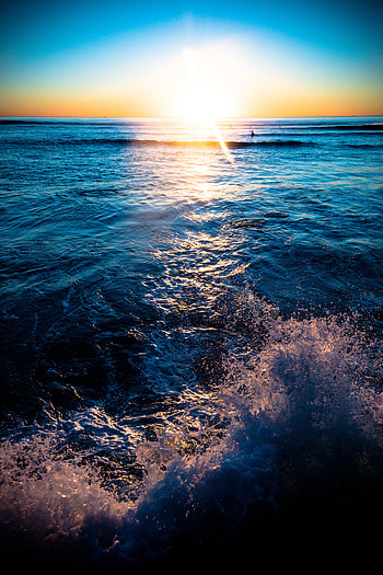 Nature, Waves, Horizon, Splash, Re HD phone wallpaper
