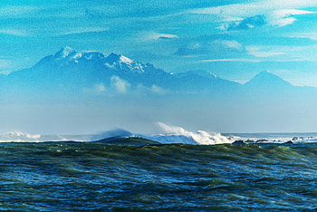 Nature, Stones, Mountains, Sea, Waves, Reefs HD wallpaper