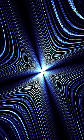 Blue lines, stripes, neon HD phone wallpaper