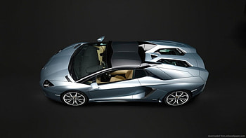 Lamborghini, sportscar, topview, car HD wallpaper