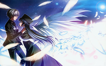 Anime, Angels HD wallpaper