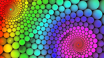 Spiral rainbow ecstasy, Mesmerizing background masterpiece, Captivating visual delight, Colorful HD wallpaper