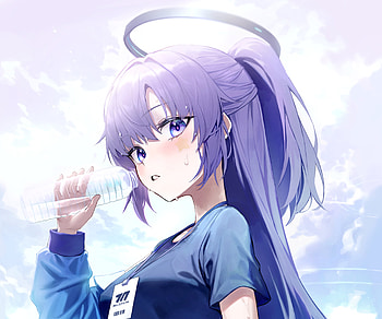 Hayase Yuuka, Hayase Yuuka, video game, Blue Archive HD wallpaper