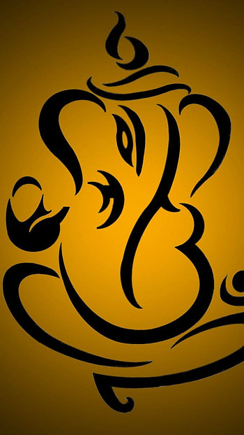 Ganesh God , Beautiful Sketch, lord ganesh HD phone wallpaper