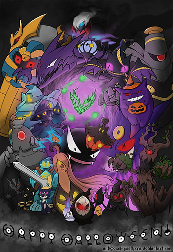 Halloween, Ghost Pokemon HD phone wallpaper