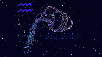 Aquarius backgrounds, Creative representations, Zodiac aesthetics HD wallpaper