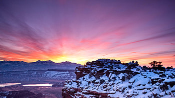 Utah Desert , utah, desert, snow, nature HD wallpaper