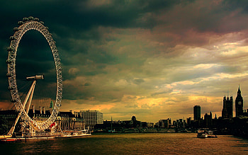 London Eye, Vintage charm, , London HD wallpaper