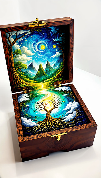 Immersive Nature: A for Board Game Lovers, Yggdrasil, artistic, nature, landscape HD phone wallpaper