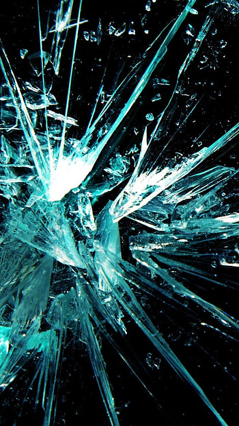 Mobile Glass Broken, Blue, Glass Broken, mobile HD phone wallpaper