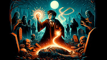 Harry Potter levanta a los muertos, Harry Potter, death, zombie, magic HD wallpaper