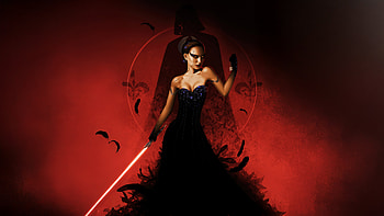 Dark Queen Red Moon Saber Legacy, star-wars, movies, natalie-portman, artist, artwork, art, digital-art, ai, pixiv HD wallpaper