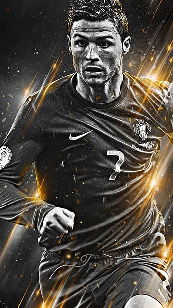 Black ronaldo, cr7 HD phone wallpaper
