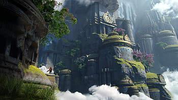 Mystic Fantasy Temple in Stunning, fantasy, temple HD wallpaper