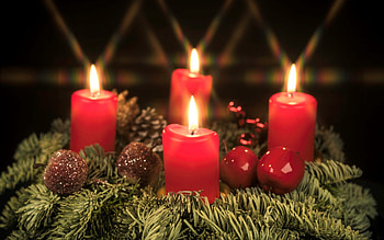 Fourth Week Of Advent, candles, Advent, four, wreath HD wallpaper