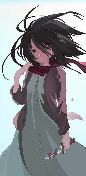 Mikasa Ackerman, Anime, Attack on Titan HD phone wallpaper