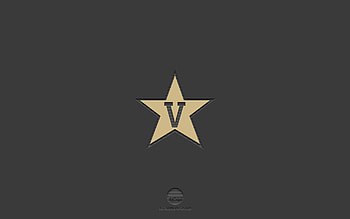 Vanderbilt Commodores, gray background, American football team, Vanderbilt Commodores emblem, NCAA, Tennessee, USA, American football, Vanderbilt Commodores logo HD wallpaper