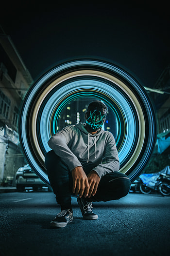Miscellanea, Miscellaneous, Mask, Human, Person, Circle, Illusion, Portal HD phone wallpaper