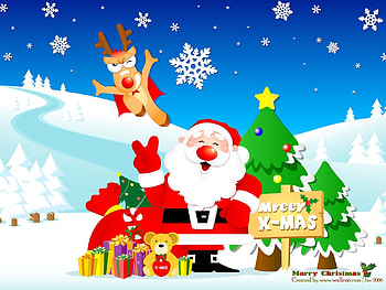 Holidays, New Year, Santa Claus, Christmas, Xmas HD wallpaper