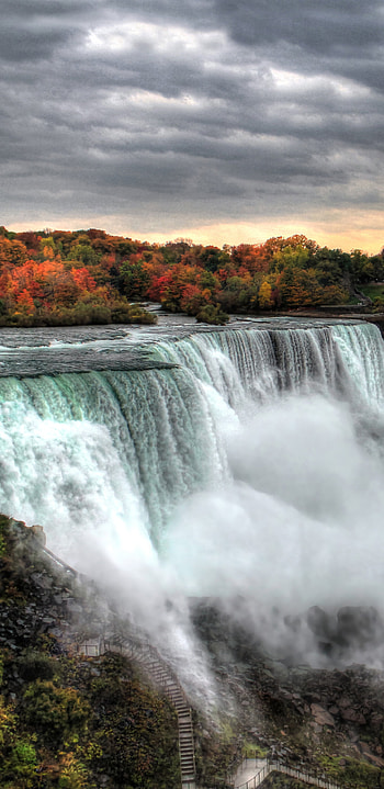 Niagara Falls, Sunset view, , Galaxy note HD phone wallpaper