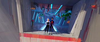 Spider-Verse - Animated Spider-Heroes Adventure, movie, Spider-Man: Across the Spider-Verse, spider man, superhero, futuristic HD wallpaper