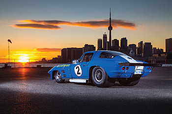 1966 Chevrolet Corvette, sports car, blue HD wallpaper