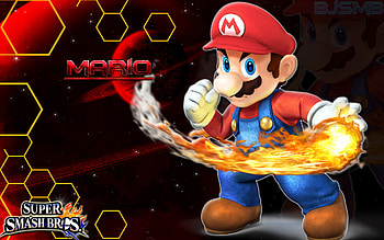 Mario - Super Smash Bros. 4 /Background by BowserJrSMB on . HD wallpaper