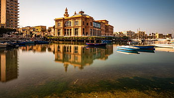 Bari theater, Margherita theater, Bari landmark, Bari HD wallpaper