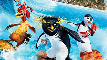 Joe, Cody, surfer, surfing, wave, penguin, movie, surf's up HD wallpaper