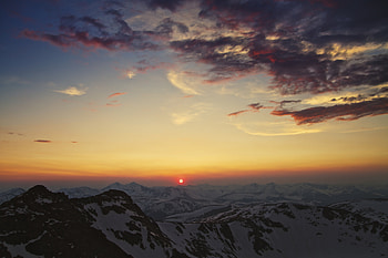 Nature, Sunset, Mountains, Clouds, Evening, Heavy, Cordillera, Cordilleras HD wallpaper