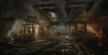 The Callisto Protocol - Engine room Concepts, video game, The Callisto Protocol HD wallpaper