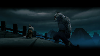 Master Shifu and Tai Lung, furry (anthropomorphic), Tai Lung, Shifu (Kung Fu Panda), movie, Kung Fu Panda HD wallpaper