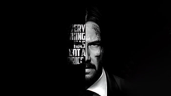 Monochrome Vigilante: John Wick, movie, John Wick, Keanu Reeves, Black & White HD wallpaper
