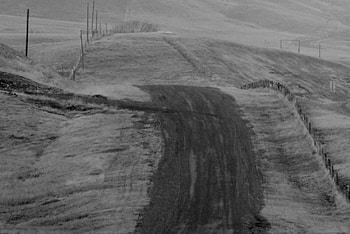 Country road, Roads, Psychedelic, Montana, Monochrome HD wallpaper