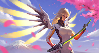 Genji Sword, Overwatch HD wallpaper