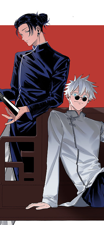 Jujutsu Kaisen Duo: Gojo & Geto Stylish , Suguru Geto, Satoru Gojo, Anime, Jujutsu Kaisen, Gojo & Geto HD phone wallpaper