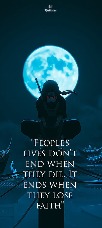 Itachi quote, naruto HD phone wallpaper