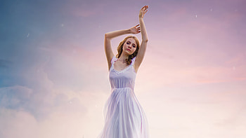 Time To Fly, white-dress, girls, manipulation, artist, artwork, digital-art, artstation HD wallpaper