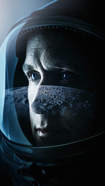 First Man movie 2018, Ryan Gosling, Astronaut biopic, High-resolution HD phone wallpaper