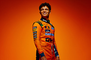 McLaren Orange F1 — Driver Portrait ( Quad ), F1, McLaren F1, Orange (Color), Driver HD wallpaper