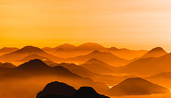 Nature, Sunset, Sky, Relief, Hills, Dahl, Distance HD wallpaper