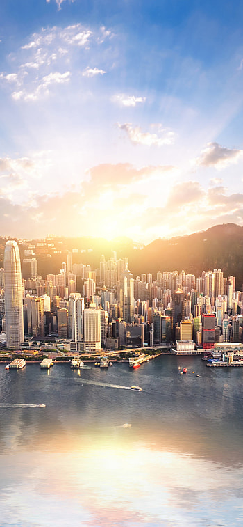 Hong Kong cityscape, XS Max , ry, Mesmerizing view HD phone wallpaper